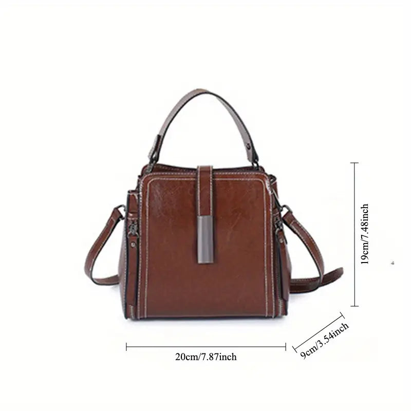 Sac à bandoulière élégant en cuir véritable
