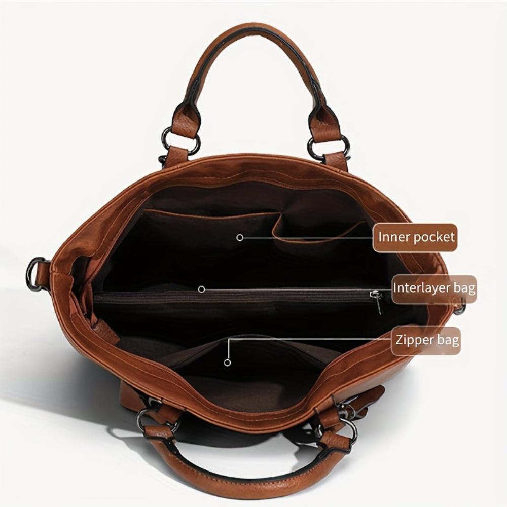 L'élégance classique de Charlotte | Sac fourre-tout vintage