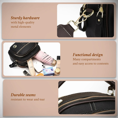 La sophistication intemporelle de Molly | Sac élégant avec bandoulière