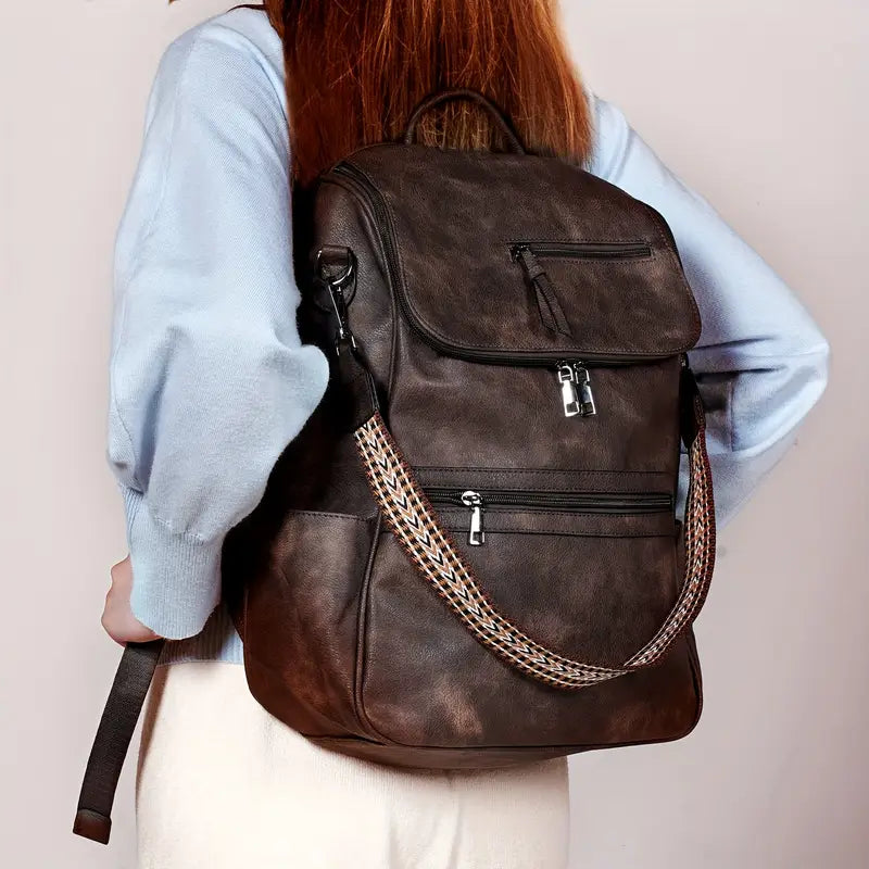 Sac à dos en cuir pour femme