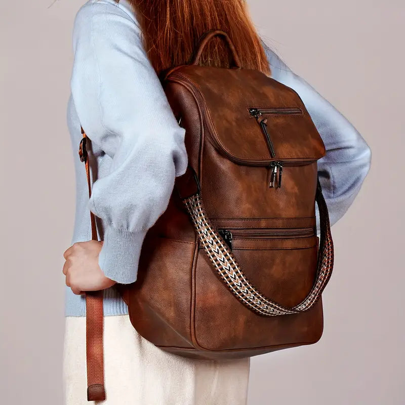 Sac à dos en cuir pour femme