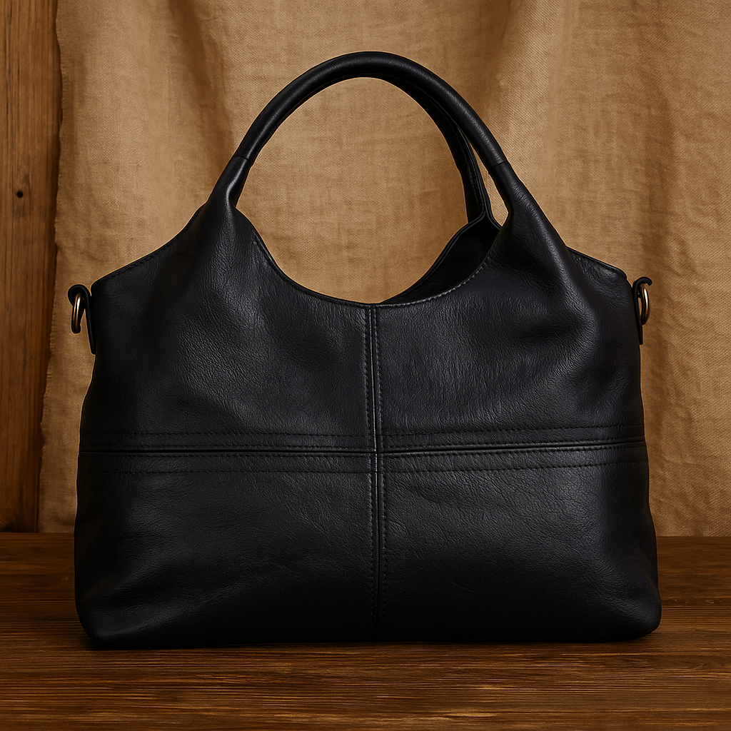 Sac à bandoulière élégant en cuir véritable pour femme