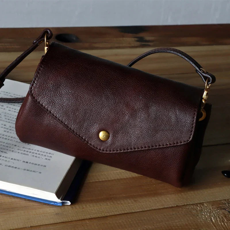 Nouveau sac à bandoulière en cuir véritable pour femme