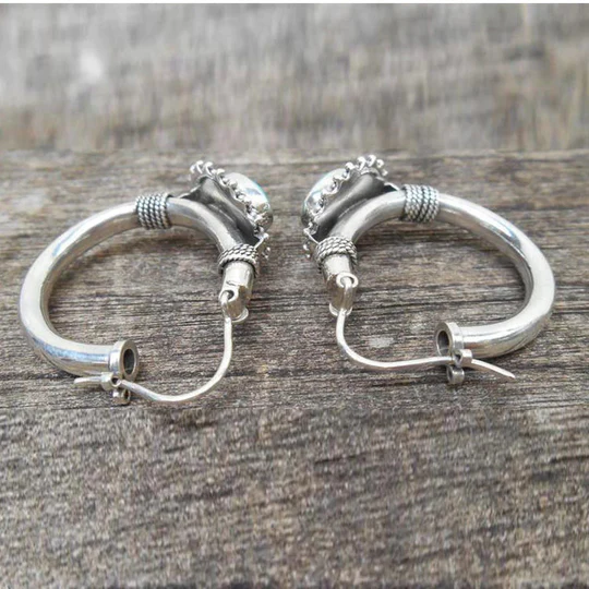 Boucles d'oreilles turquoise vintage