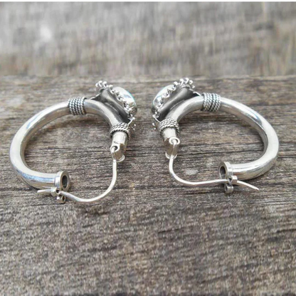 Boucles d'oreilles turquoise vintage