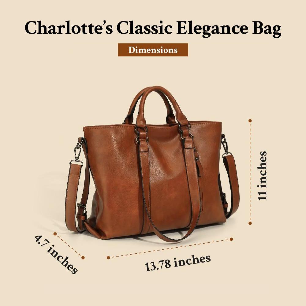 L'élégance classique de Charlotte | Sac fourre-tout vintage
