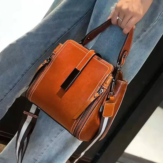Sac à bandoulière élégant en cuir véritable
