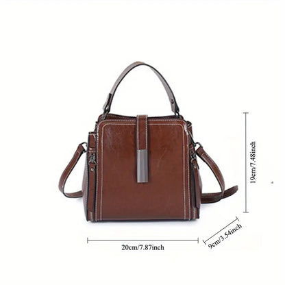 Sac à bandoulière élégant en cuir véritable