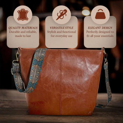 Sac bandoulière en cuir Chelsey's Vintage Charm 