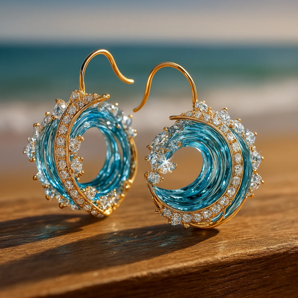 Boucles d'oreilles Le serment de l'océan