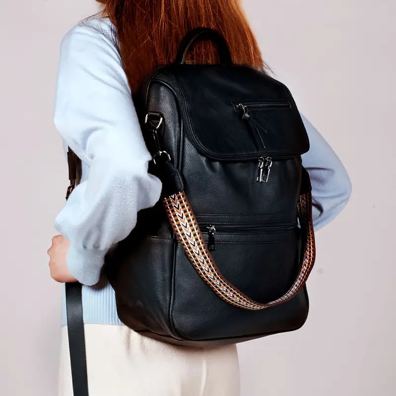 Sac à dos en cuir pour femme