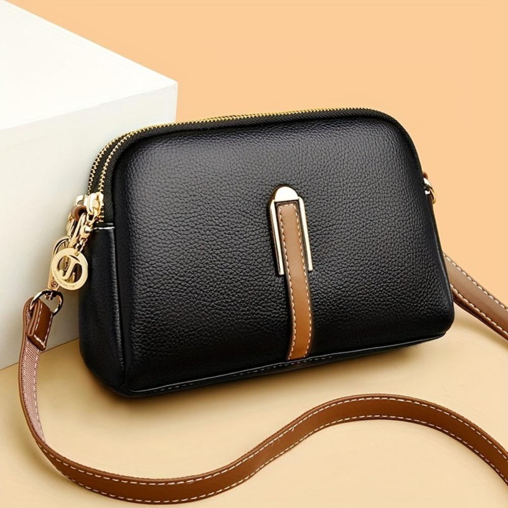 Sac bandoulière Mila Litchi en relief