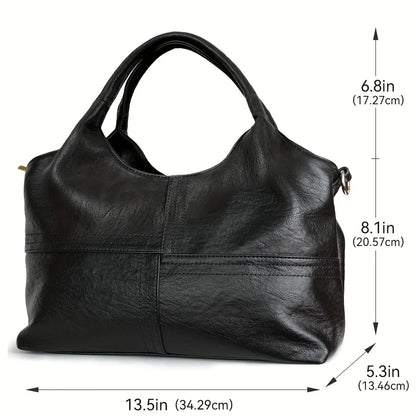 Sac à bandoulière élégant en cuir véritable pour femme