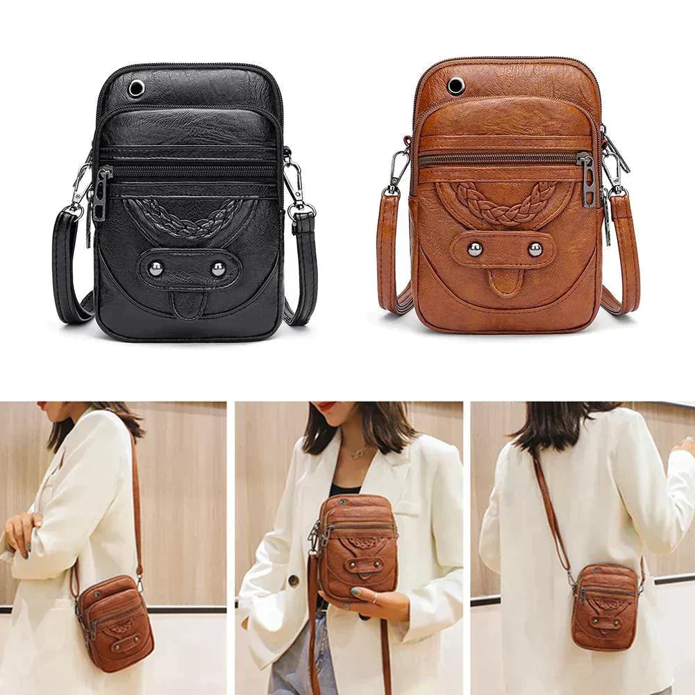 L'élégance vintage de Vellana | Sac bandoulière en cuir