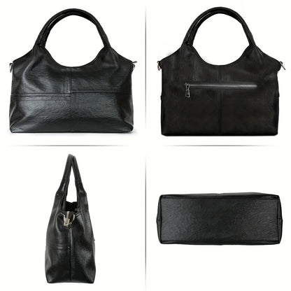 Sac à bandoulière élégant en cuir véritable pour femme