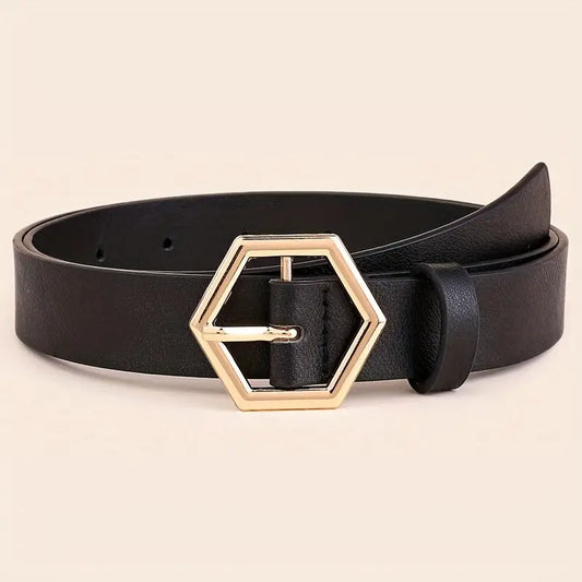 Fine Line - Ceinture classique pour femme en cuir véritable