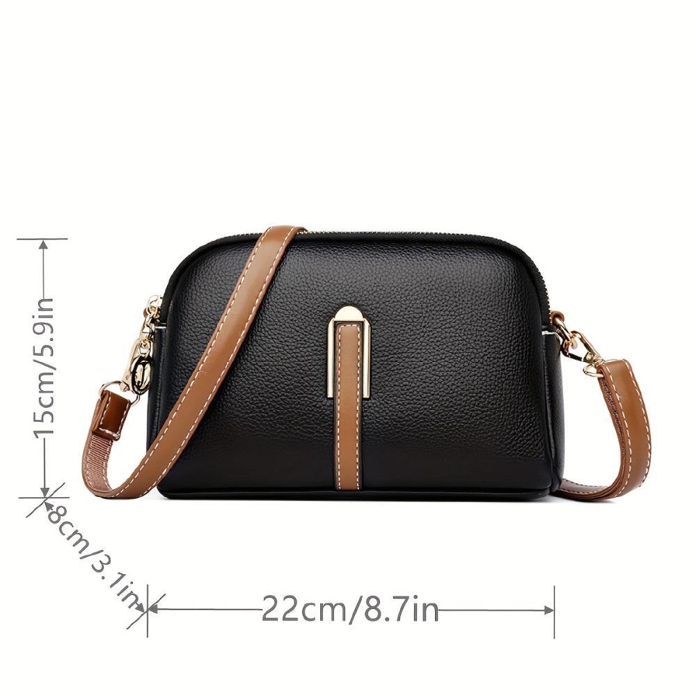 Sac bandoulière Mila Litchi en relief