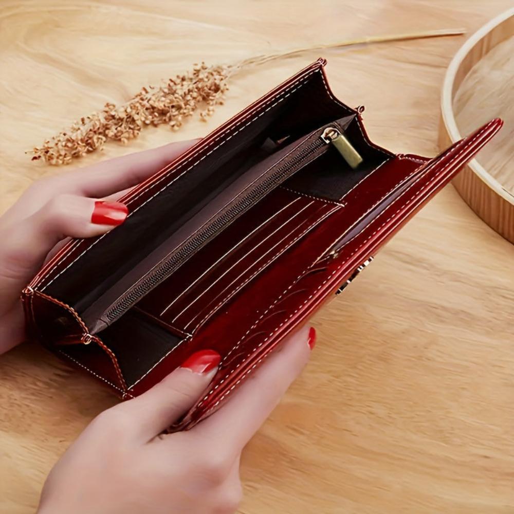 Portefeuille à deux volets tendance Eva
