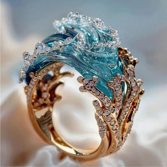 Bague « Serment de l'océan » | Bijoux durables inspirés de l'océan