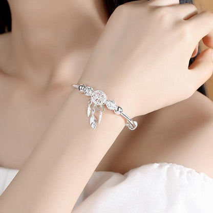 Bracelet attrape-rêves réglable en argent 925 